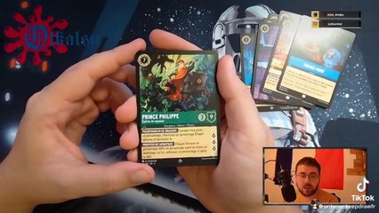 UntapUpkeepDrawFR ouverture booster Disney Lorcana Ciel Scintillant