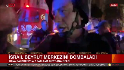 'Türkiye' yanıtından sonra: Beyrut'ta tv100 ekibine canlı yayında saldırı!