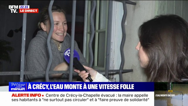 On a mis des bougies pour l'éclairage : Certains habitants de Crécy-la-Chapelle ont fait le choix de rester dans leur domicile malgré la montée des eaux