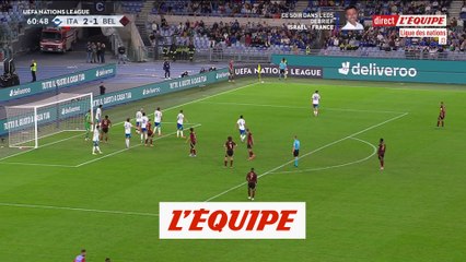 Les buts de Italie-Belgique - Foot - L. nations