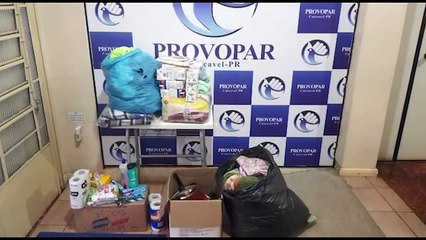 Homem que teve casa destruída por incêndio, recebe doações da Provopar