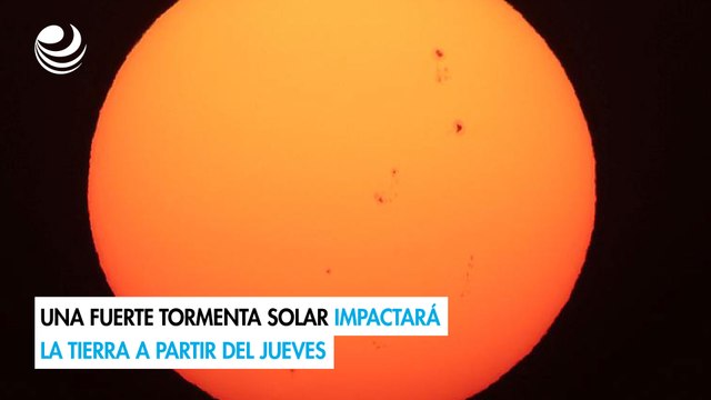 Una fuerte tormenta solar impactará la Tierra a partir del jueves