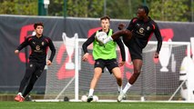 Milanello: l'allenamento del giovedì