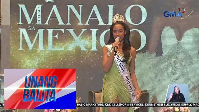 Miss Universe PH 2024 Chelsea Manalo, dazzling sa send-off ceremony | Unang Balita