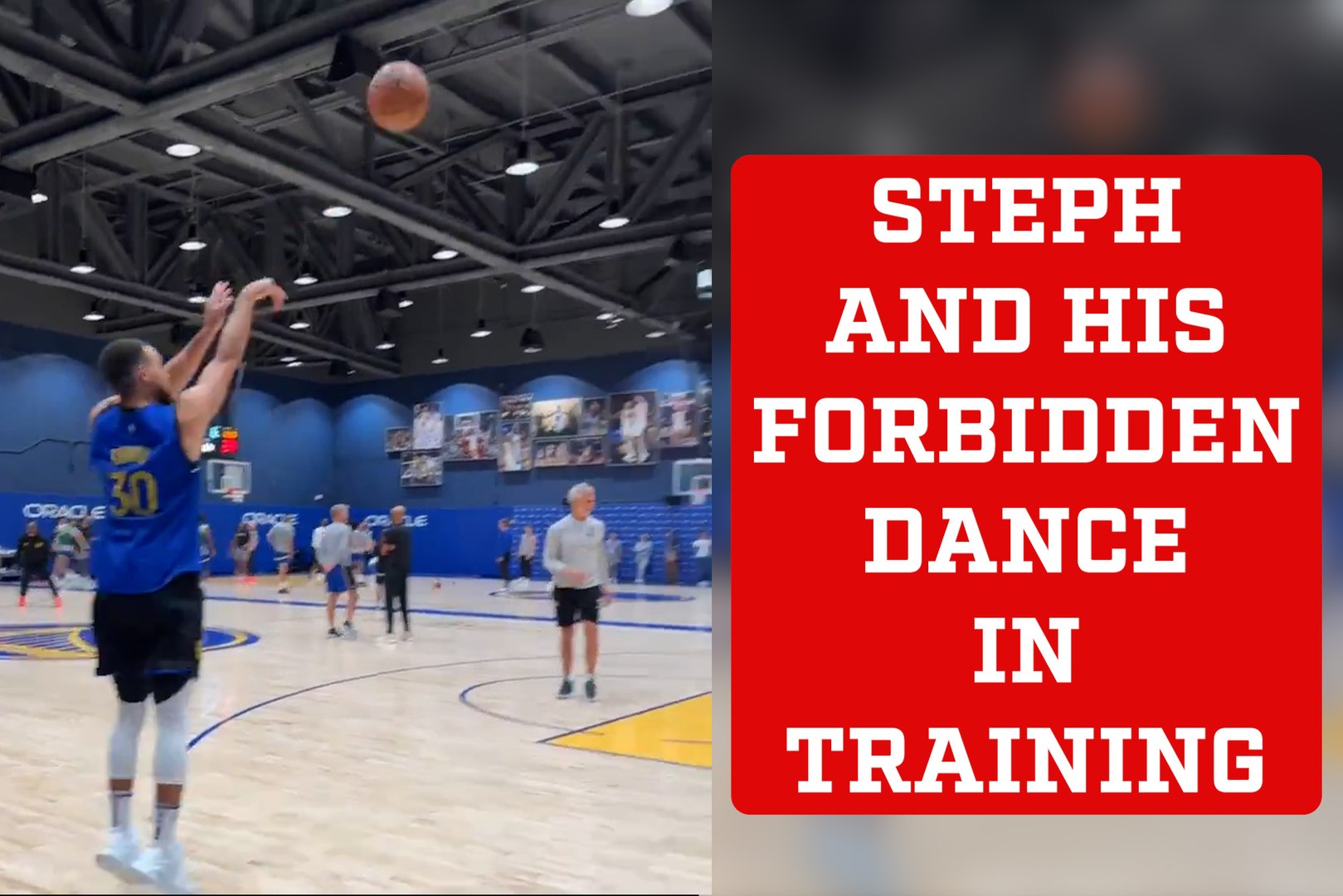 Steph Curry surprises with forbidden dance step after hitting perfect shots in Warriors practice