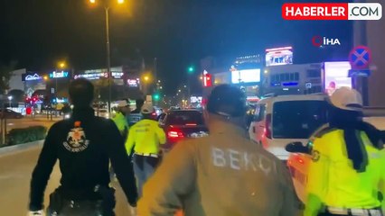 Alkollü Sürücü Kaçarken Polisin Havaya Ateş Açmasıyla Yakalandı