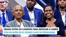 Obama entra en campaña para impulsar a Harris con un mitin en el estado clave de Pensilvania