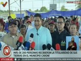 Bolívar | Gobierno regional entrega títulos de tierras urbanas a las familias del municipio Caroní