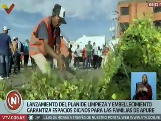 Más de 2 mil personas forman parte del Plan de Limpieza y Embellecimiento del estado Apure