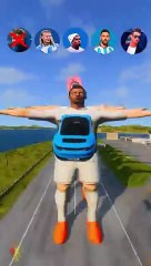 CR7 vs Messi vs Mbappe vs Lucky Ronaldo_beamngdrive _simulator _shorts _ronaldo _footballplayer(360P)