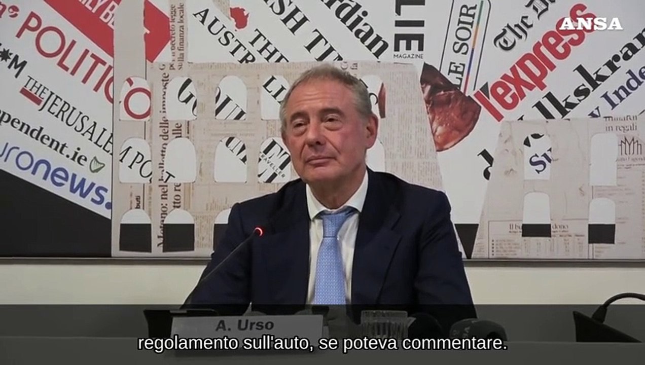 Urso: "Weber ci conforta che siamo sulla strada giusta per l'auto"