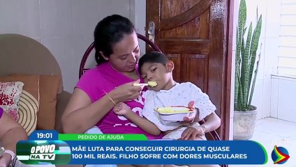 Mãe luta para conseguir cirurgia de quase R$ 100 mil para o filho