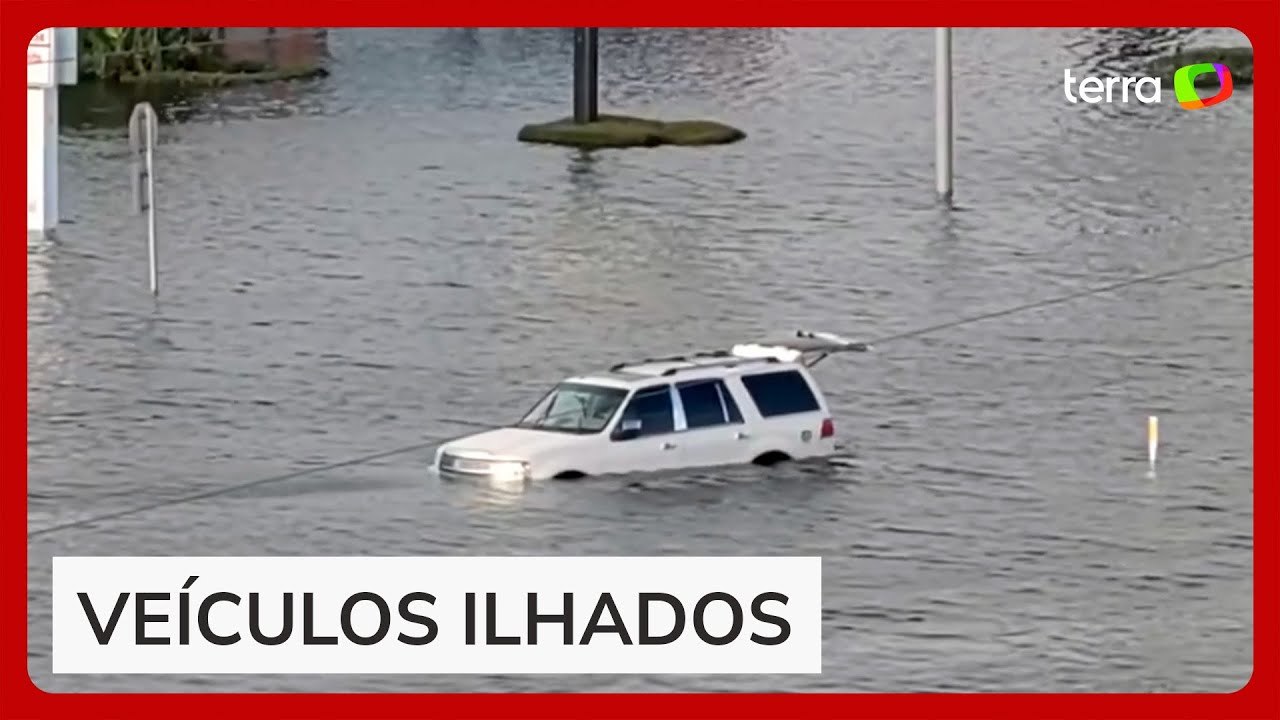 Furacão Milton: ruas ficam embaixo d'água após passagem da tempestade na Flórida