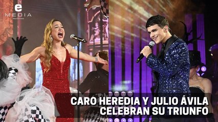 Caro Heredia y Julio Ávila celebran su triunfo