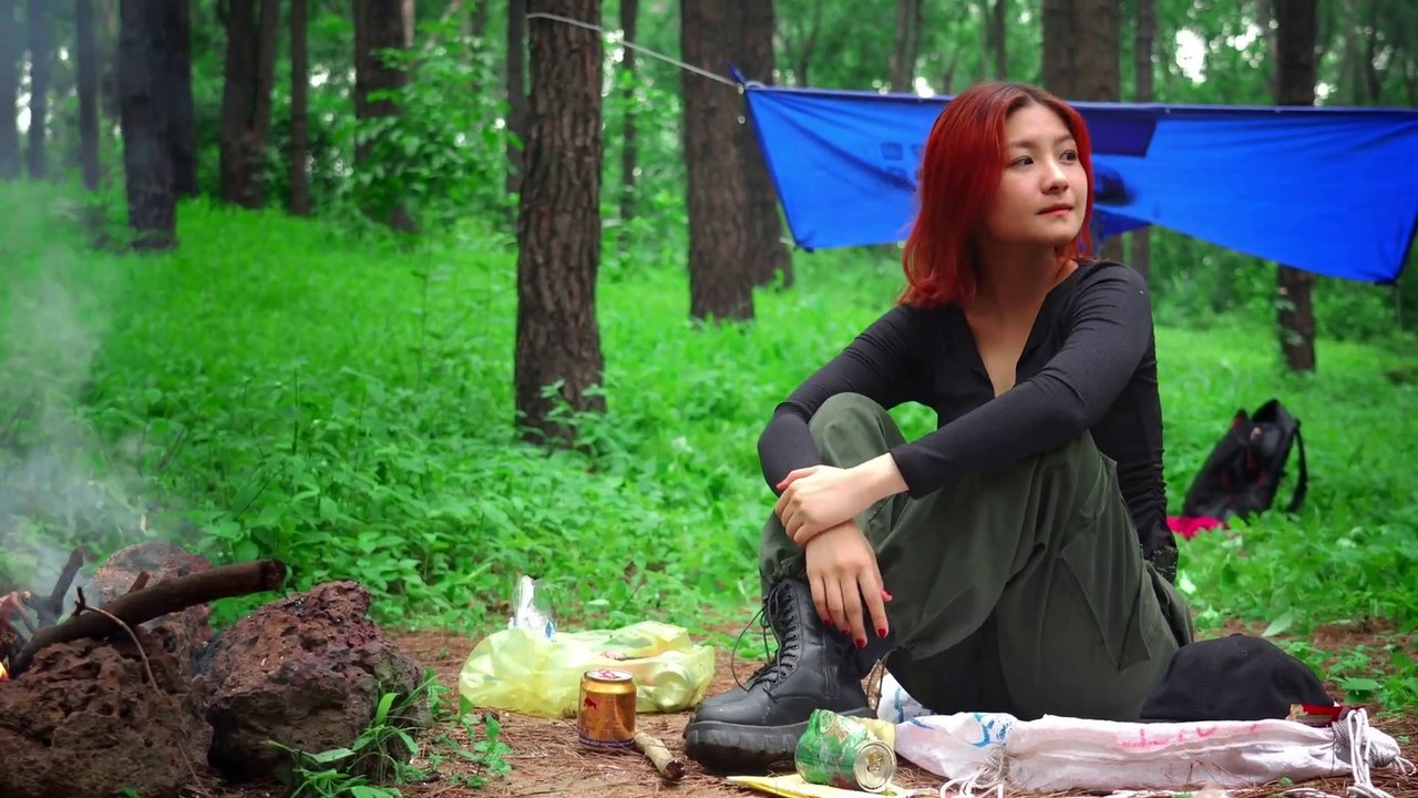 (PART 02) PRETTY GIRL AMAZING SURVIVAL IN THE FOREST