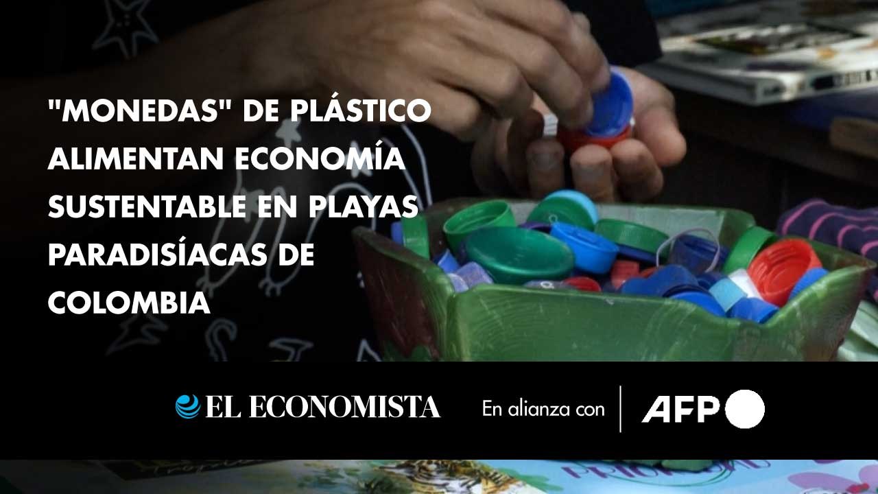 "Monedas" de plástico alimentan economía sustentable en playas paradisíacas de Colombia