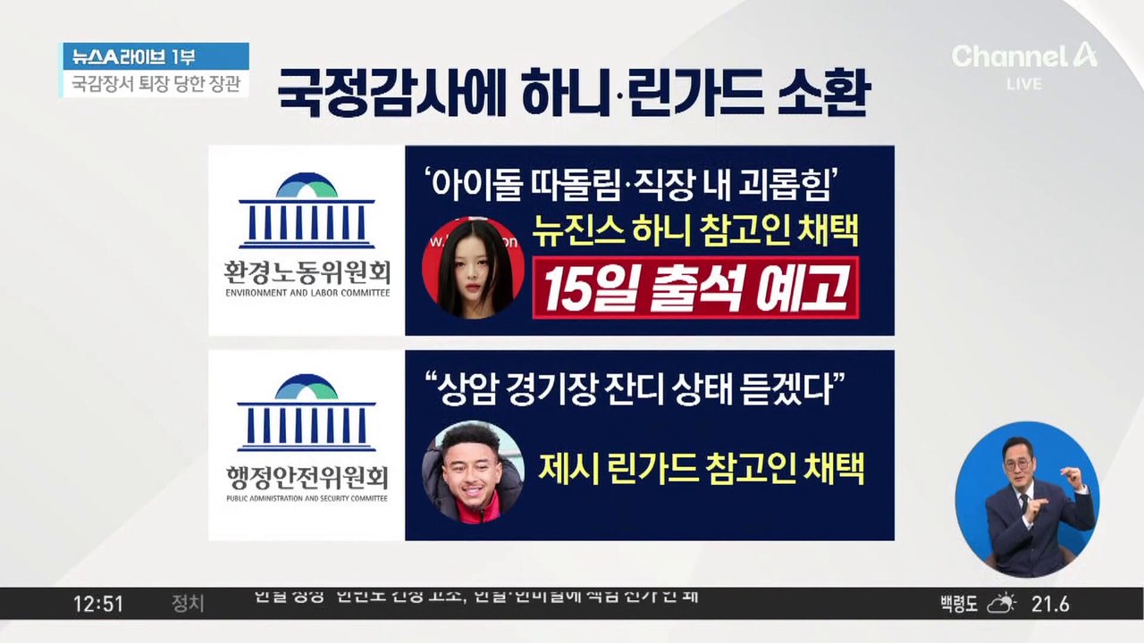뉴진스 하니, 국감 나간다…“스스로와 멤버 위해”