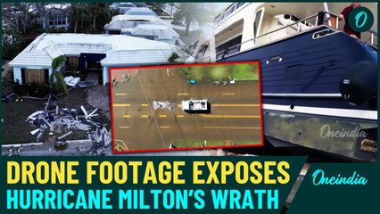 下载视频: VIDEO| Hurricane Milton Leaves 14 Dead, 3 Million Without Power; Drone Captures Extent of Damage