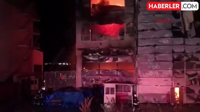 Kozmetik fabrikasında yangın çıktı, art arda patlama sesleri duyuldu