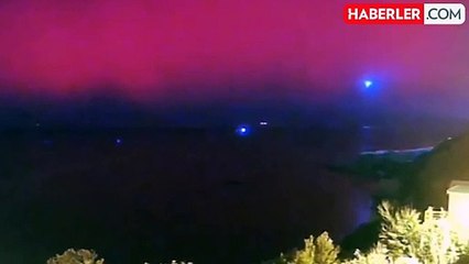 Güneş'teki patlamanın etkisiyle Türkiye'de birçok ilde kuzey ışıkları görüldü