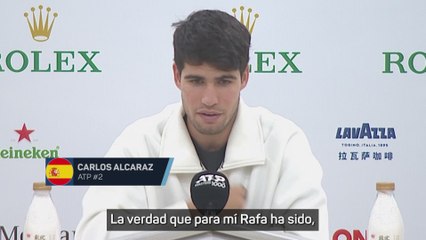 Alcaraz: "Rafa es una de las principales razones por las que he querido ser profesional de tenis"