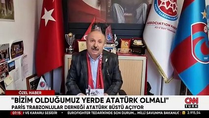 Paris Trabzonlular Derneği 10 yıldır mücadele ediyor... Fransa’ya ilk Atatürk büstü!