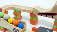 Marble Run Race ASMR☆Trix Track 2 Wooden Marble Course
