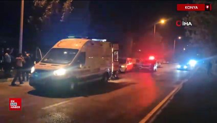 Konya'da devrilen motosikletin sürücüsü genç kadın yaralandı