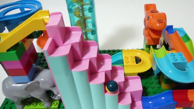 Marble Run ASMR ☆Building Blocks Colorful Coasters 8min