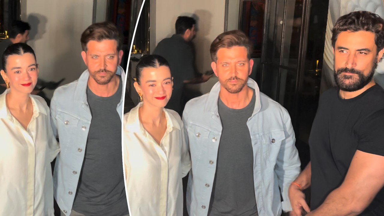 Amidst Heavy Rains, Hrithik Roshan Steps Out For A Dinner Date With GF Saba Khan & Kunal Kapoor!