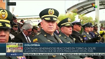 Golpe a la democracia de Colombia sigue generando reacciones