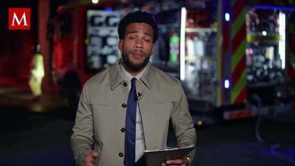 Reportero salva a un gato asustado en medio del huracán Milton