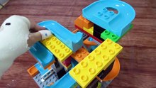 Satisfying Colorful Block Building Course Marble Run Race ASMR