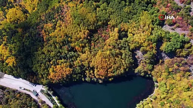 Karagöl Tabiat Parkı sonbahar renklerine büründü