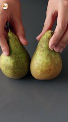 Pear and chocolate fudge, the super easy dessert with only 2 ingredients!