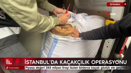 İstanbul'da kaçakçılık operasyonu: Binlerce kaçak gözlük ele geçirildi