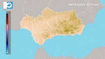 Precipitación acumulada prevista para las próximas horas en Andalucía. Fuente: ECMWF.