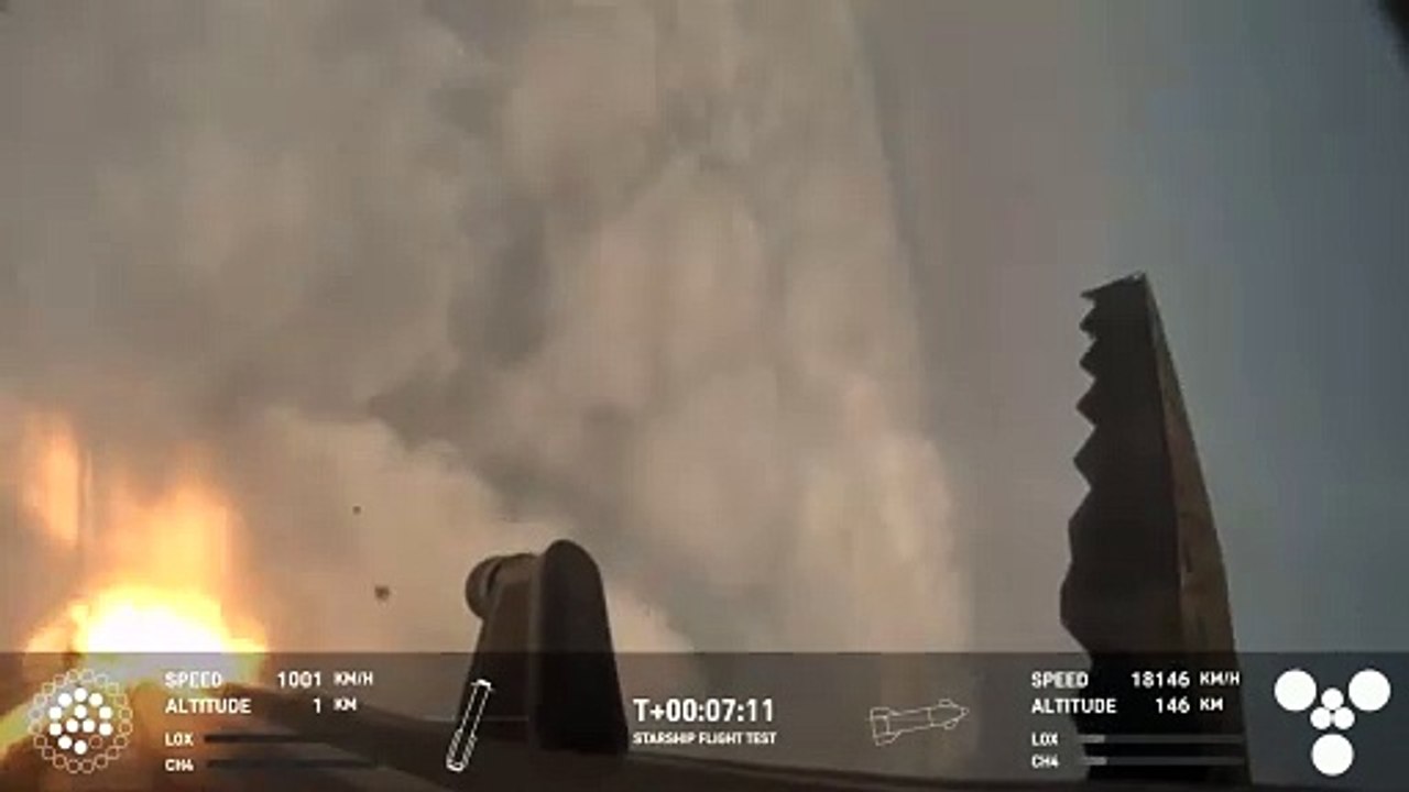 SpaceX fait atterrir pour la première fois une fusée Super Heavy lors du lancement d'un vaisseau spatial.