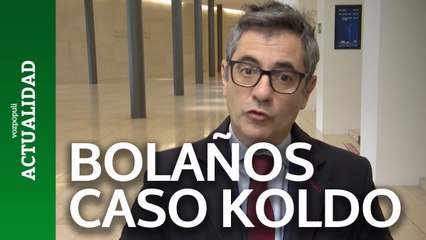 Скачать видео: De traca: preguntan a Bolaños por el Caso Koldo y responde así