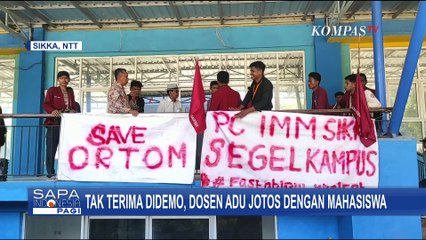 Tak Terima Didemo, Begini Momen Dosen Adu Jotos dengan Mahasiswa