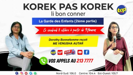 KOREK PAS KOREK [LI BON CONNER]  Dorothy Bonnefemme reçoit Me Venusha Autar_0