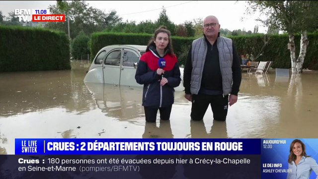 Je pense que tout est détruit : ce sinistré de Châteaudun en Eure-et-Loir constate les dégâts causés par les inondations