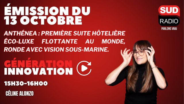 Anthénea : première suite hôtelière éco-luxe flottante au monde, ronde avec vision sous-marine