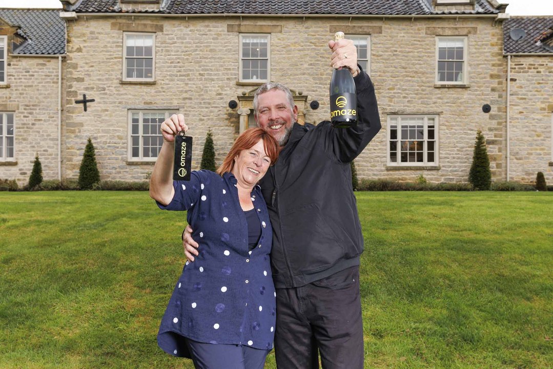 Charity worker wins £2.5m house in Yorkshire and parties til 3am
