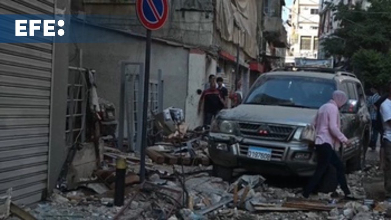 Destrucción tras los bombardeos israelíes contra el centro de Beirut