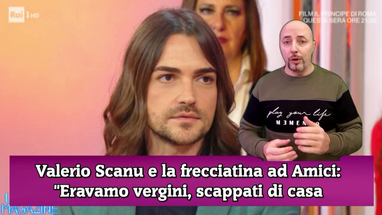 Valerio Scanu non si trattiene e la spara grossa ' ad Amici eravamo vergini'