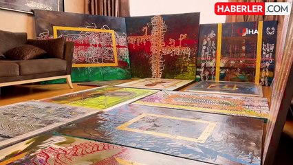 Ressamdan Anlamlı Proje: Savaşta Yaşamını Yitiren Çocuklar Yastıklara Çiziliyor