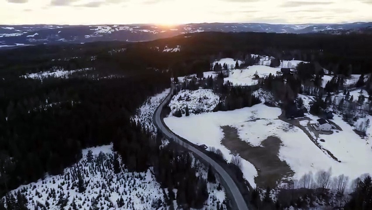 Landscape-snow-trees-sun_set