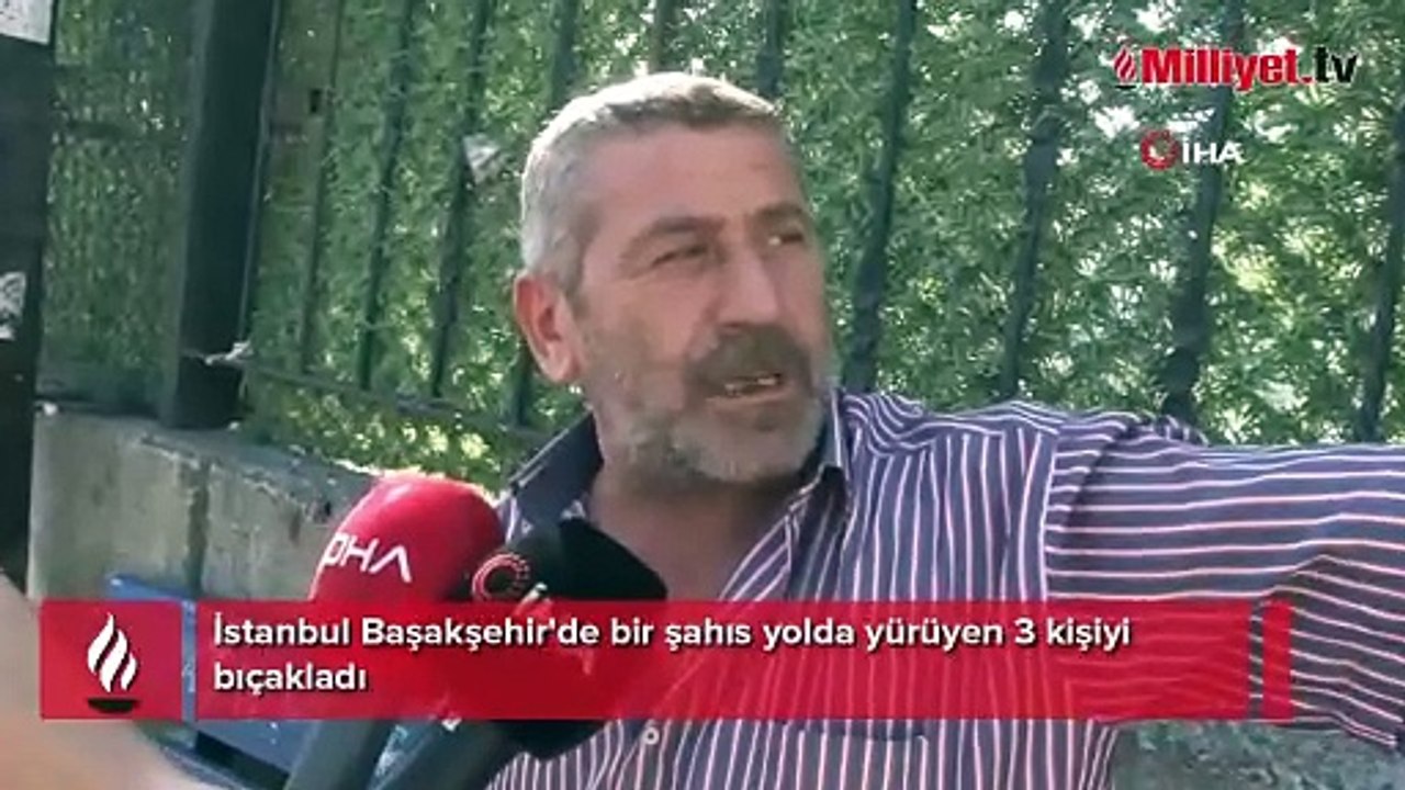 Başakşehir'de bir kişi elinde bıçakla okula girmeye çalıştı! Rastgele insanlara saldırdı, 3 kişiyi yaraladı