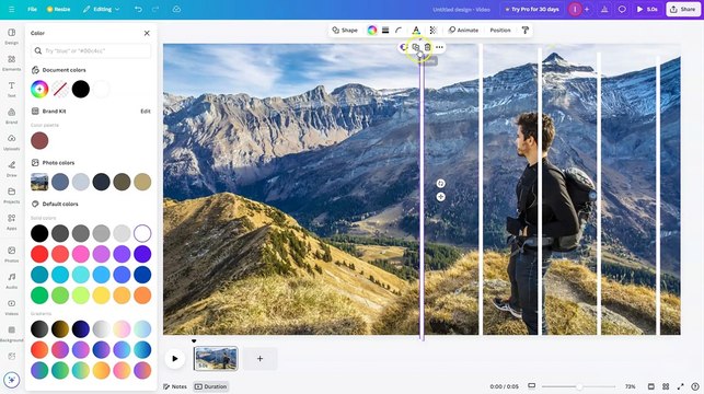 How to create Line Wipe Transition effect in Canva l easy canva l Canva tutorial